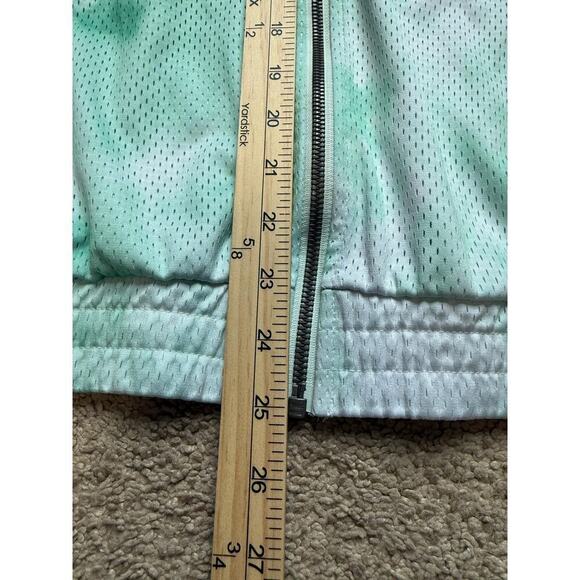 Nike Icon Clash Full Zip Long Sleeve Tie Dye Mesh Hoodie Jacket Green Womens Med - Picture 10 of 13